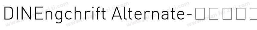 DINEngchrift Alternate字体转换